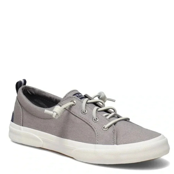 Sperry Pier Wave Gray Slip-On Sneakers Memory Foam Comfort Size 6 - Picture 1 of 14